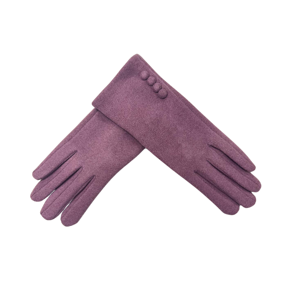 Gants de couleur unie