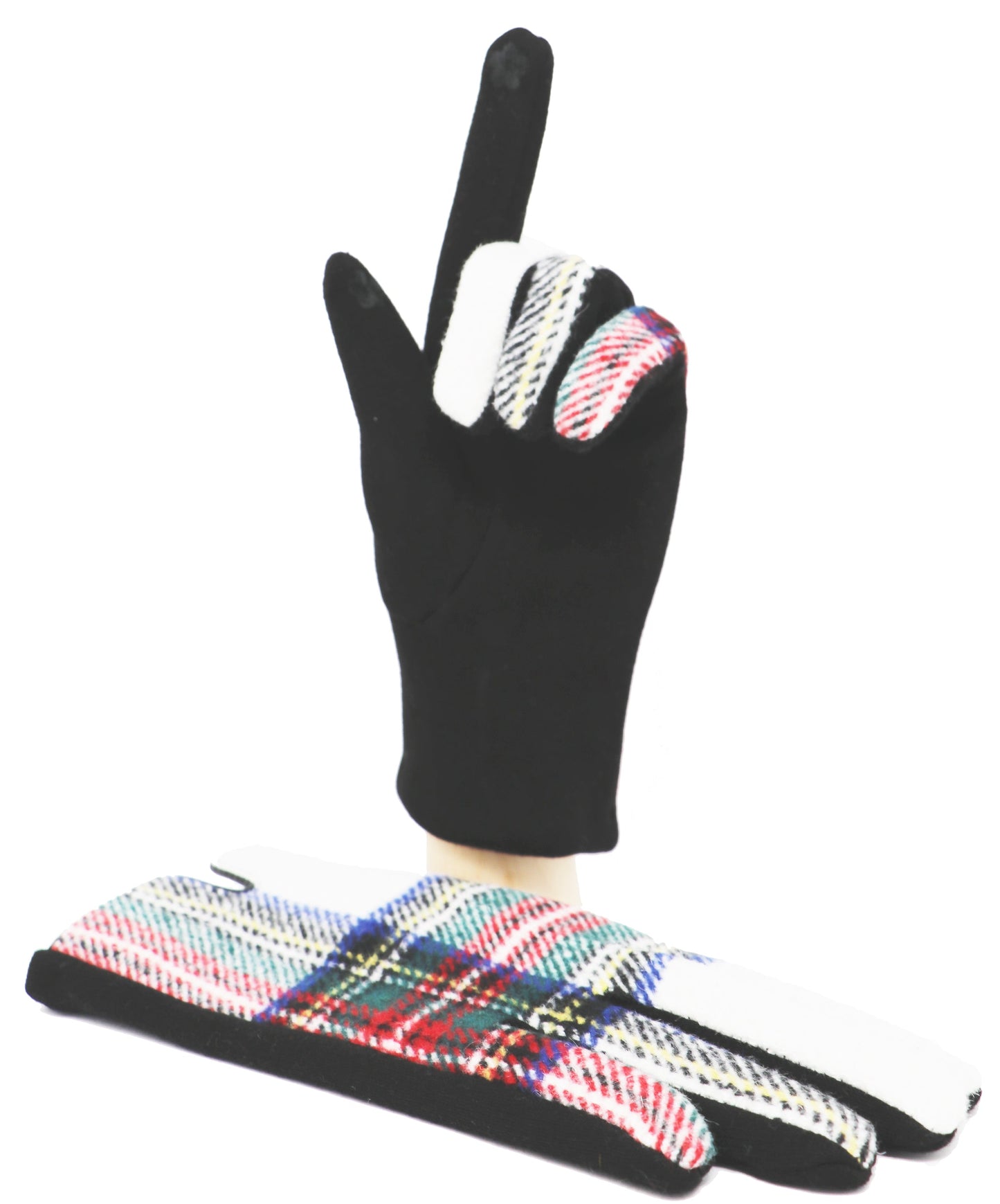 Écran Tactile De Gants De Tartan Traditionnels