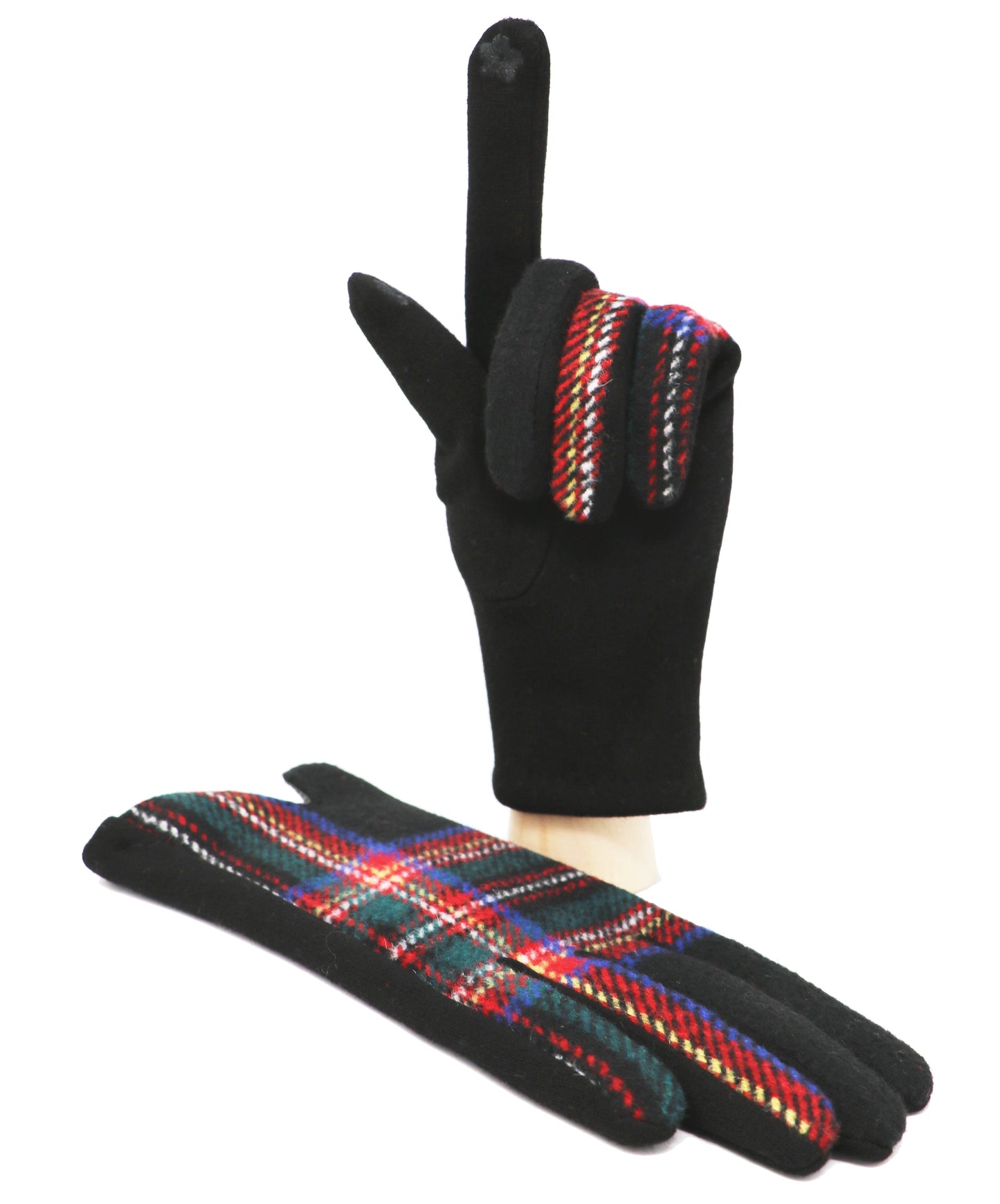 Écran Tactile De Gants De Tartan Traditionnels