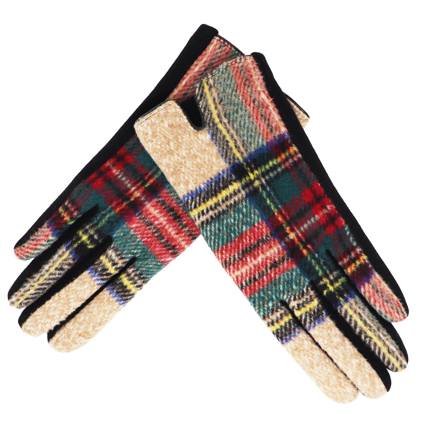 Écran Tactile De Gants De Tartan Traditionnels