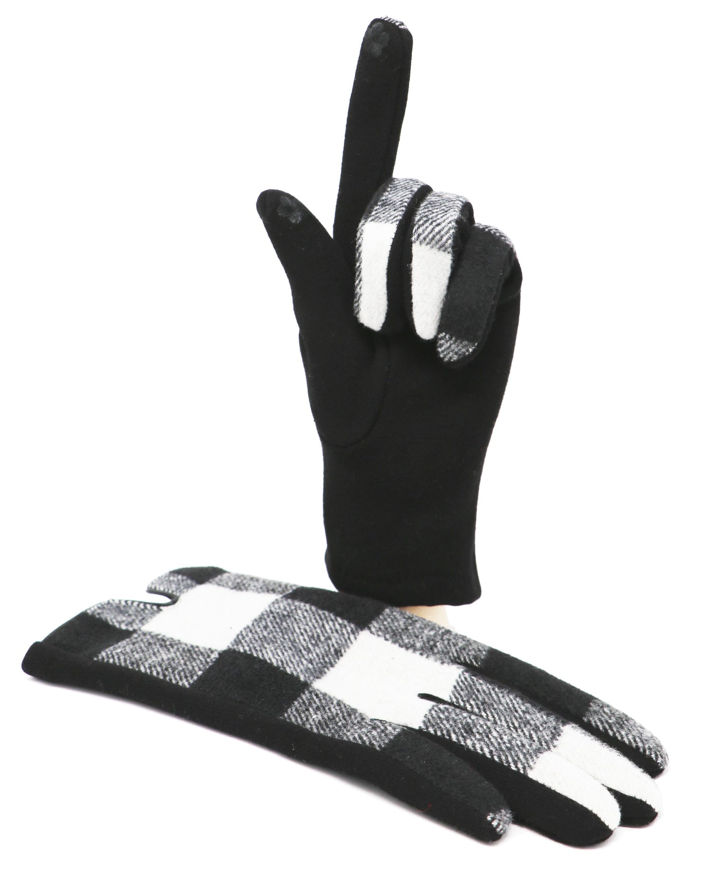 Écran Tactile De Gants De Tartan Traditionnels