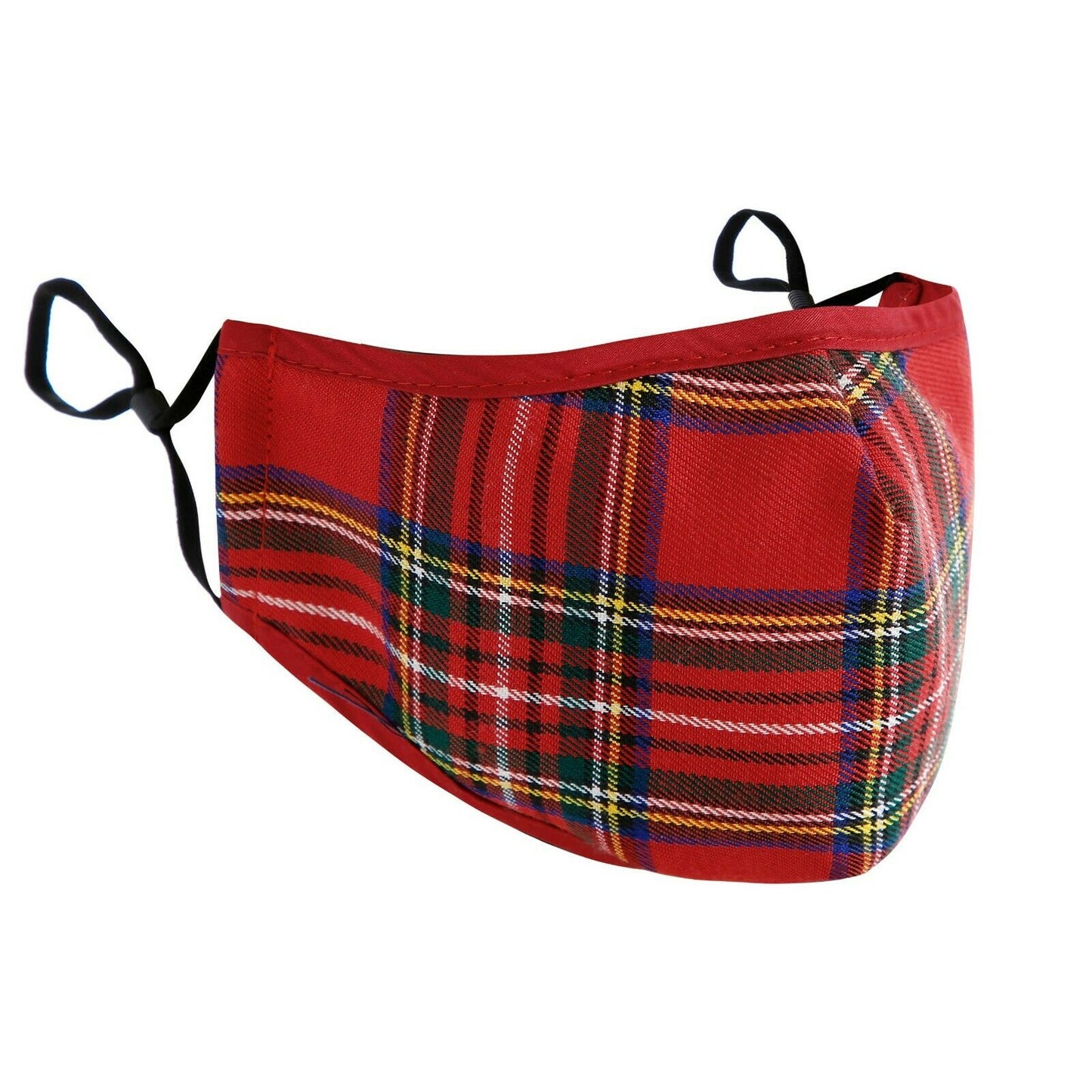 Masque facial tartan respirant traditionnel