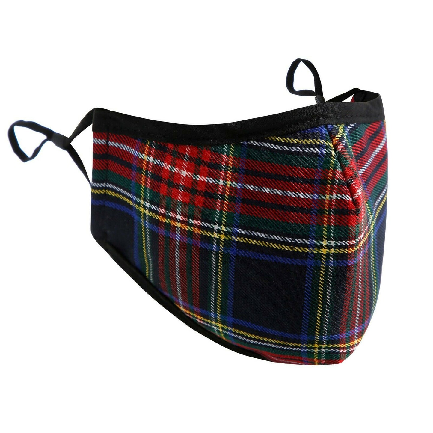 Masque facial tartan respirant traditionnel