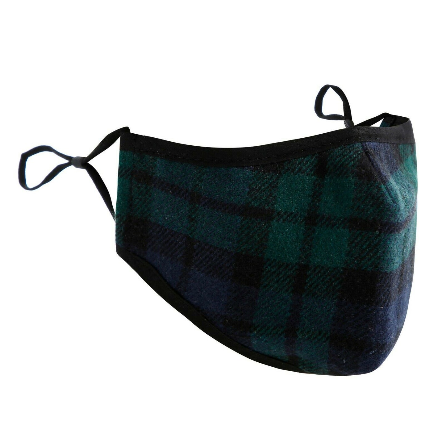 Masque facial tartan respirant traditionnel