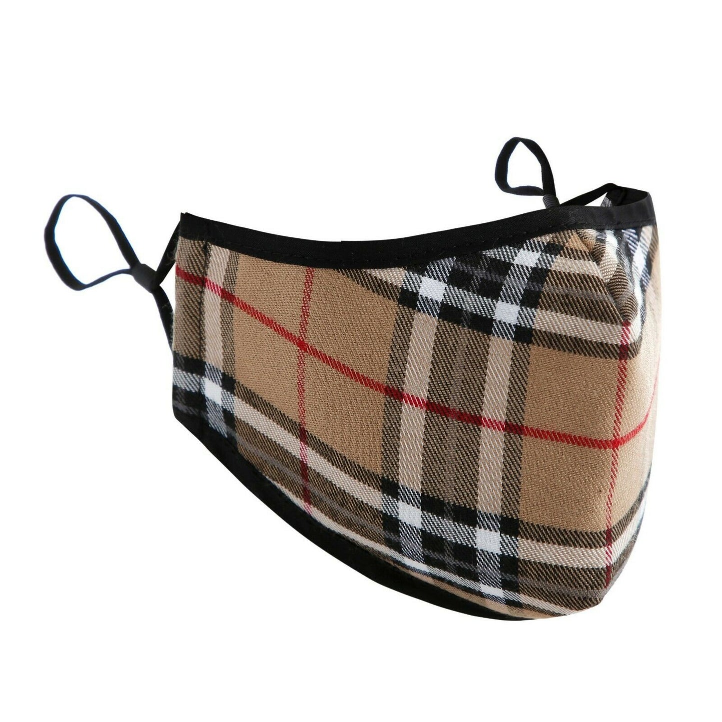 Masque facial tartan respirant traditionnel