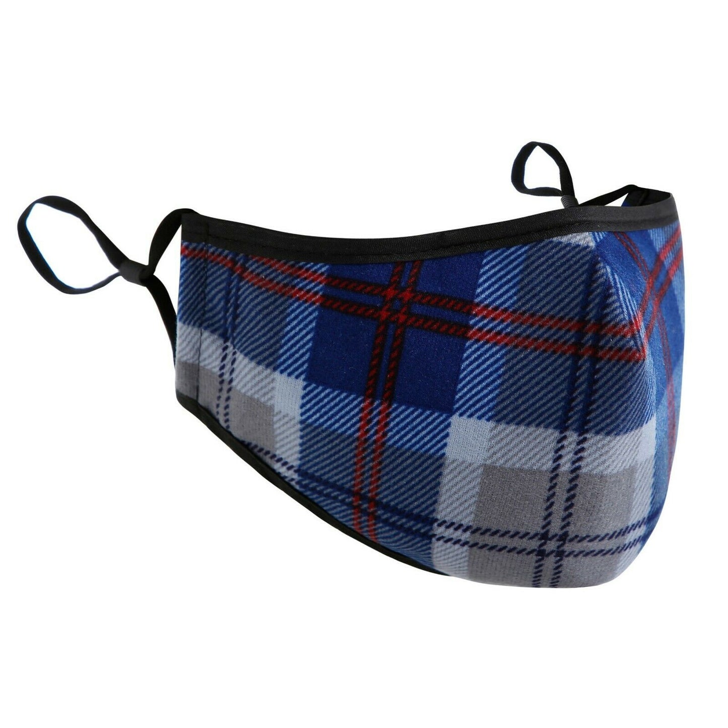 Masque facial tartan respirant traditionnel