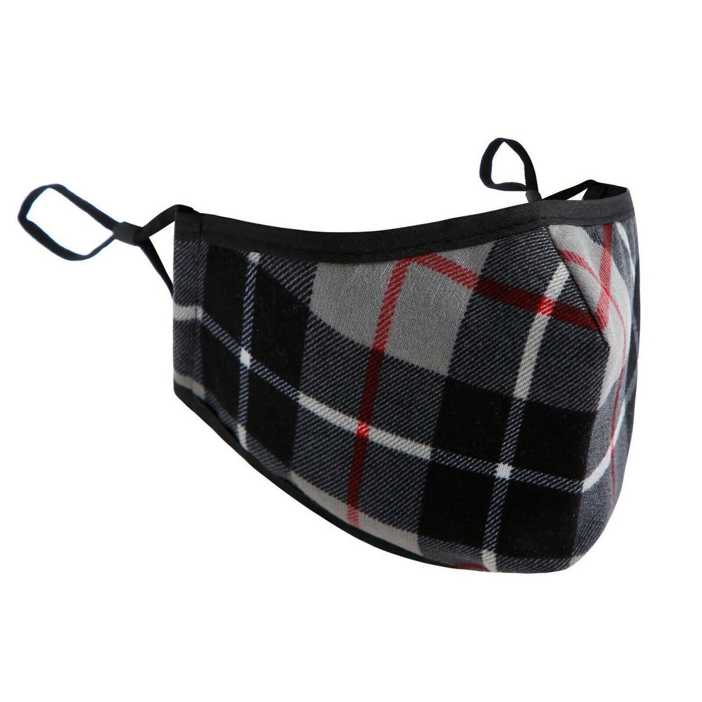 Masque facial tartan respirant traditionnel