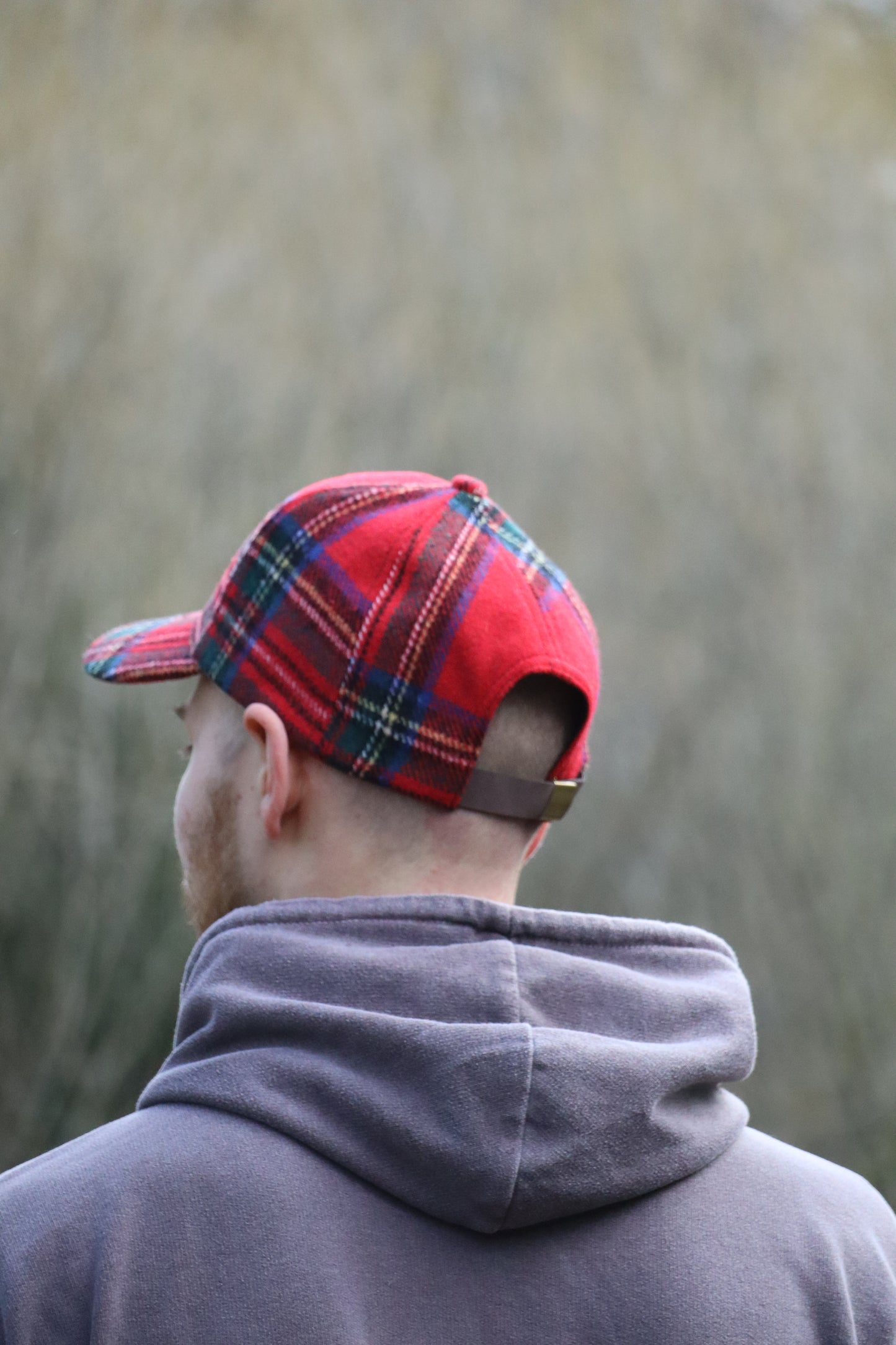 Tartan Baseball Cap with Tartan Peak