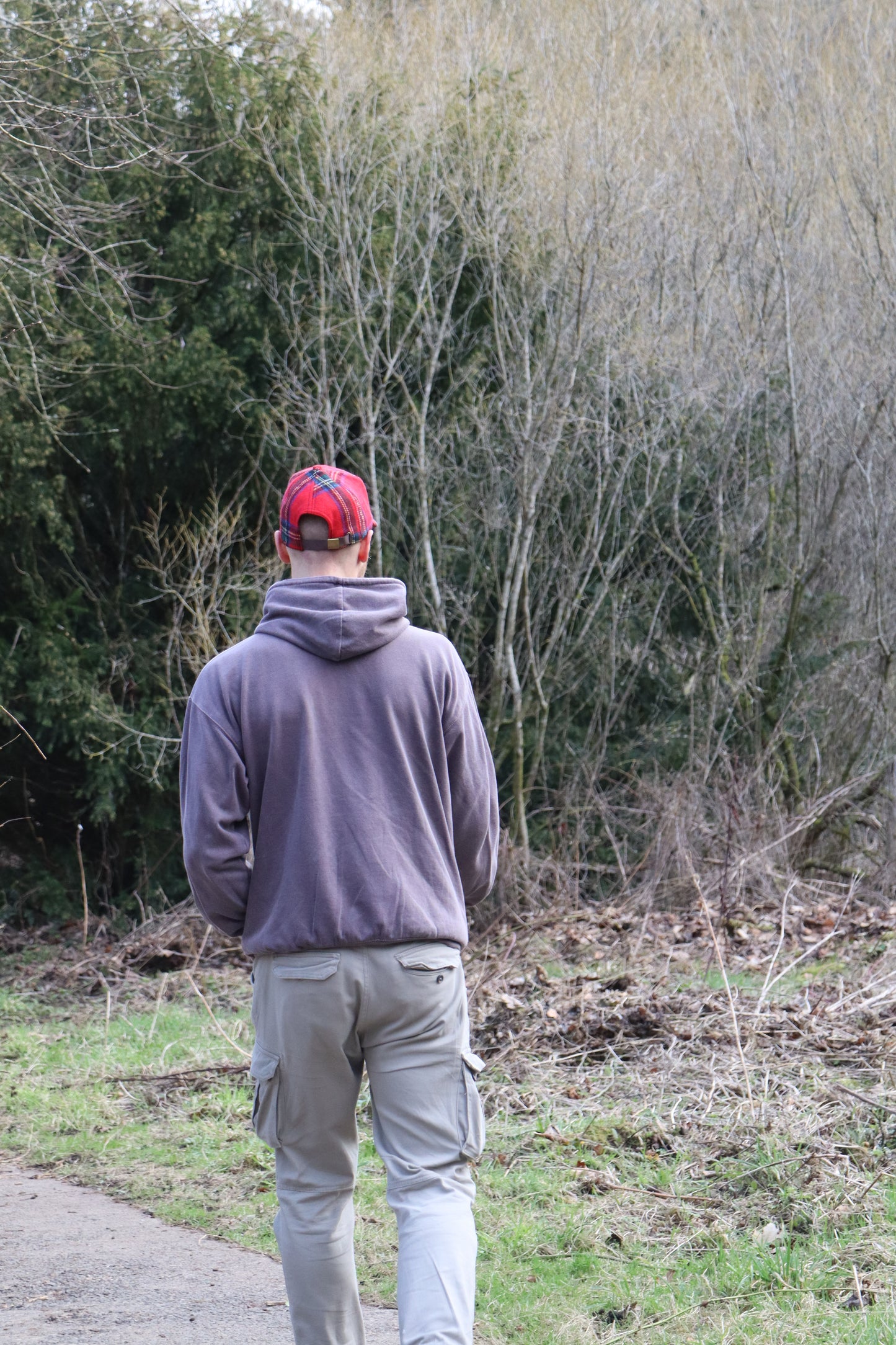 Tartan Baseball Cap with Tartan Peak