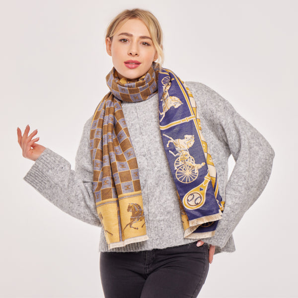 Supersoft Horse & Cart Scarves