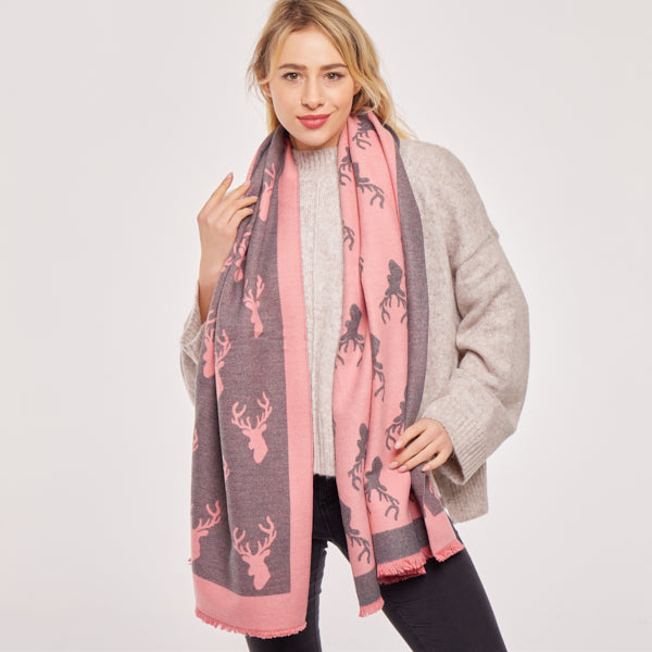 Supersoft Stag Scarves (Short Fringe)