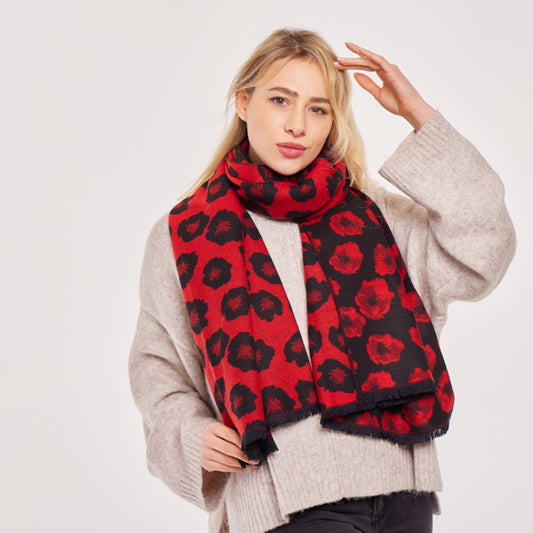 Supersoft Poppy Scarves