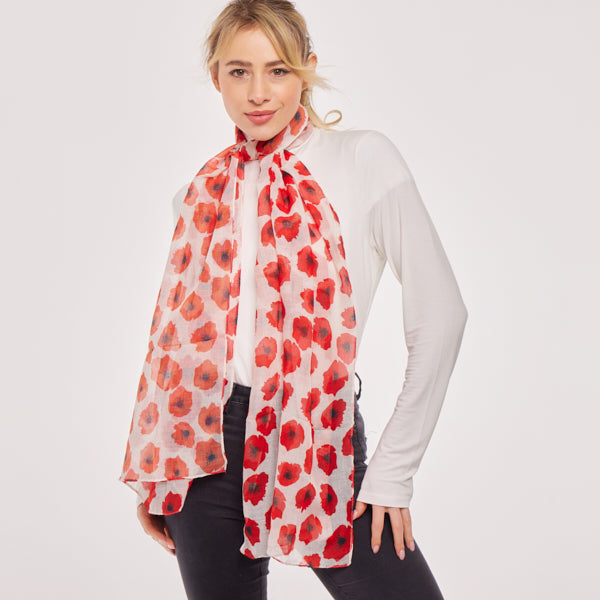 Lightweight Poppy Scarves