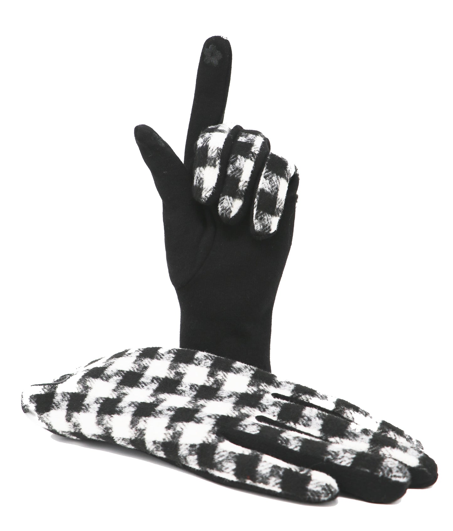 Traditional Ladies Tartan Gloves Touch Screen