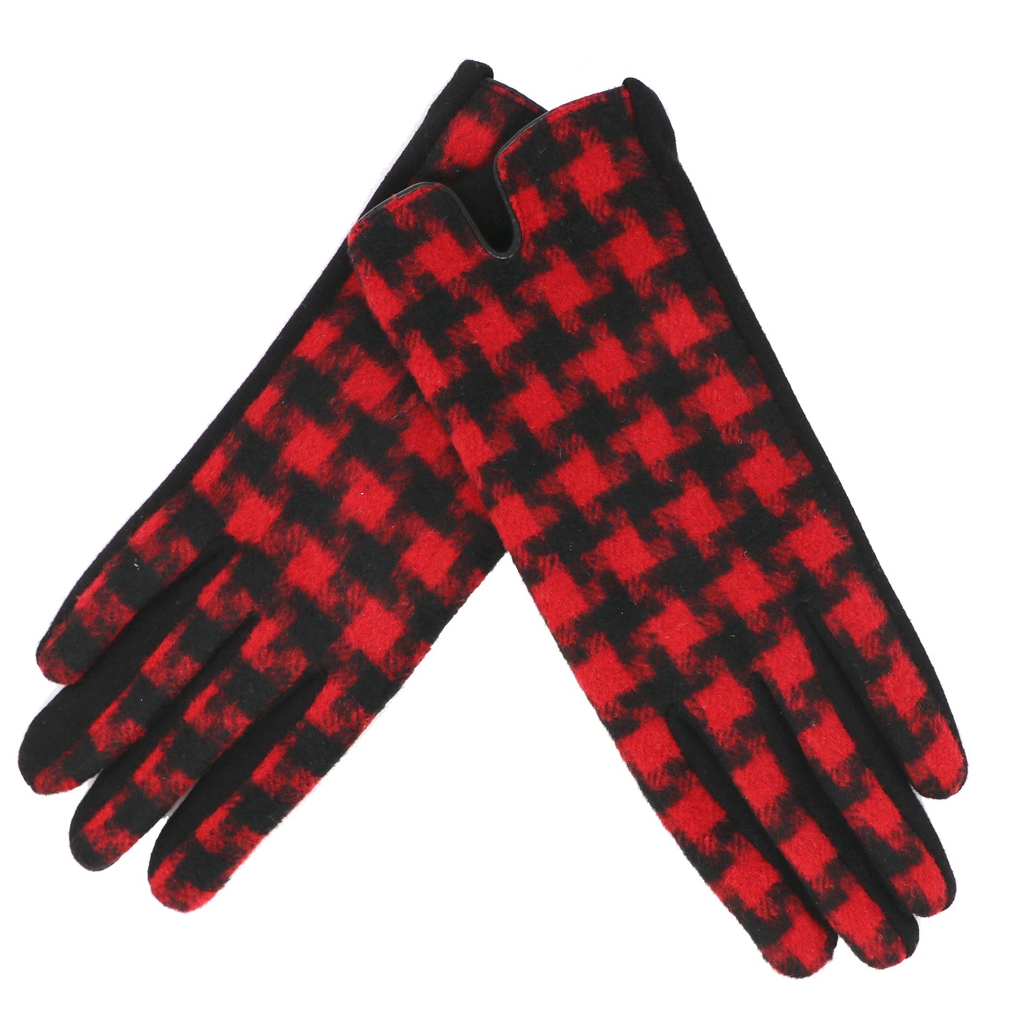 Traditional Ladies Tartan Gloves Touch Screen