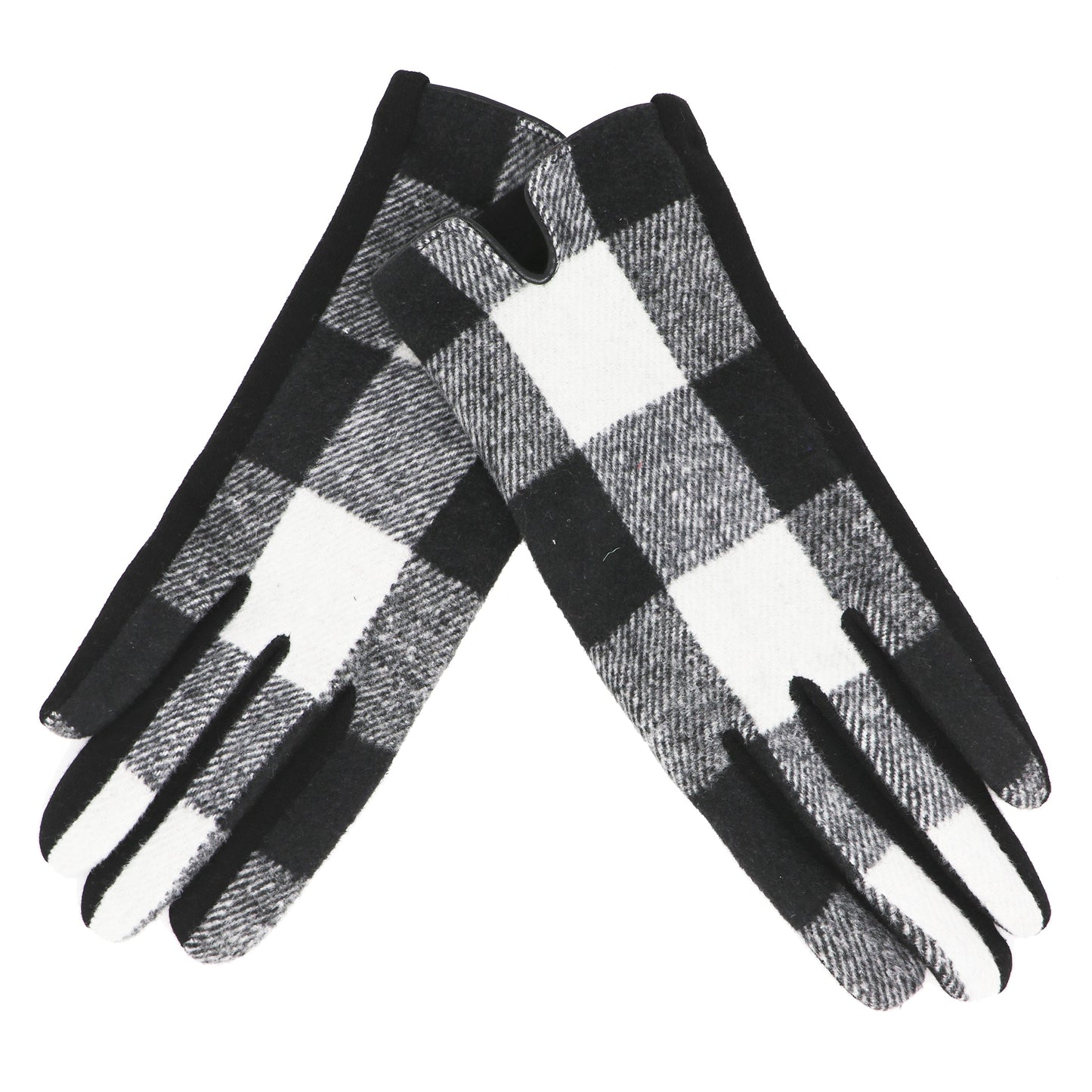 Traditional Ladies Tartan Gloves Touch Screen