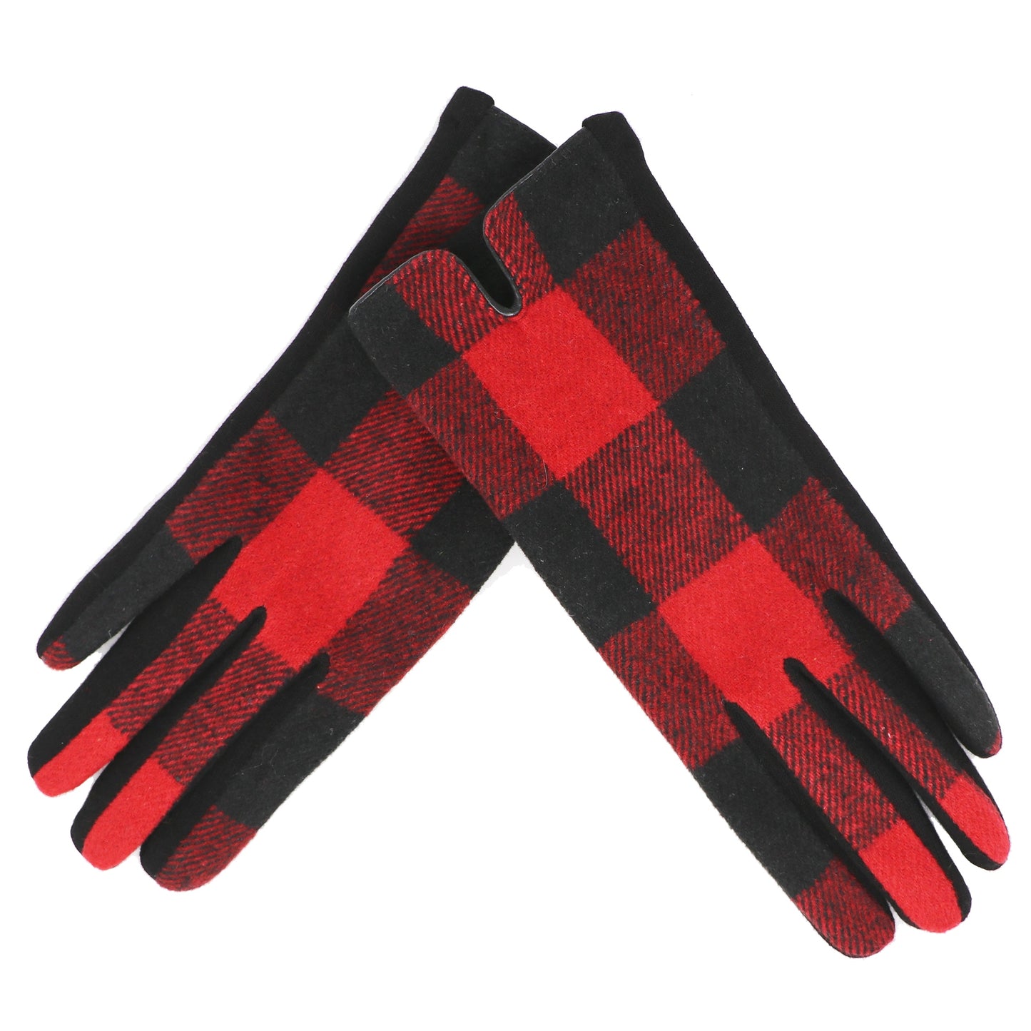 Traditional Ladies Tartan Gloves Touch Screen