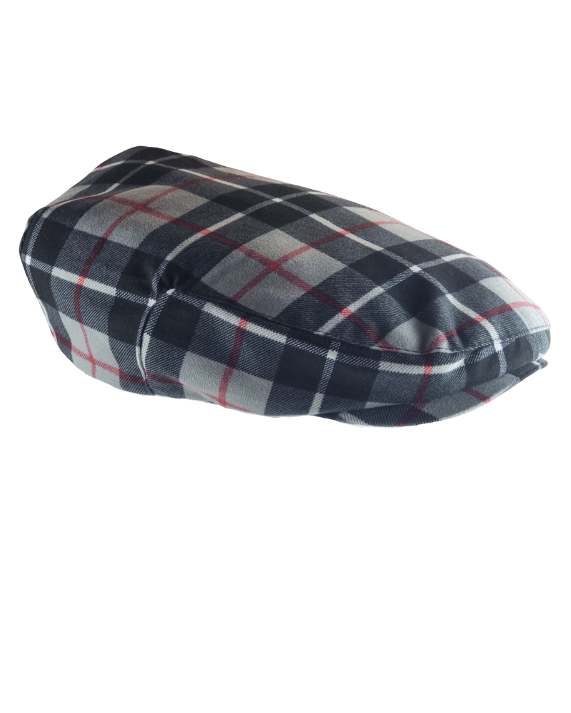 Casquette plate tartan pour hommes