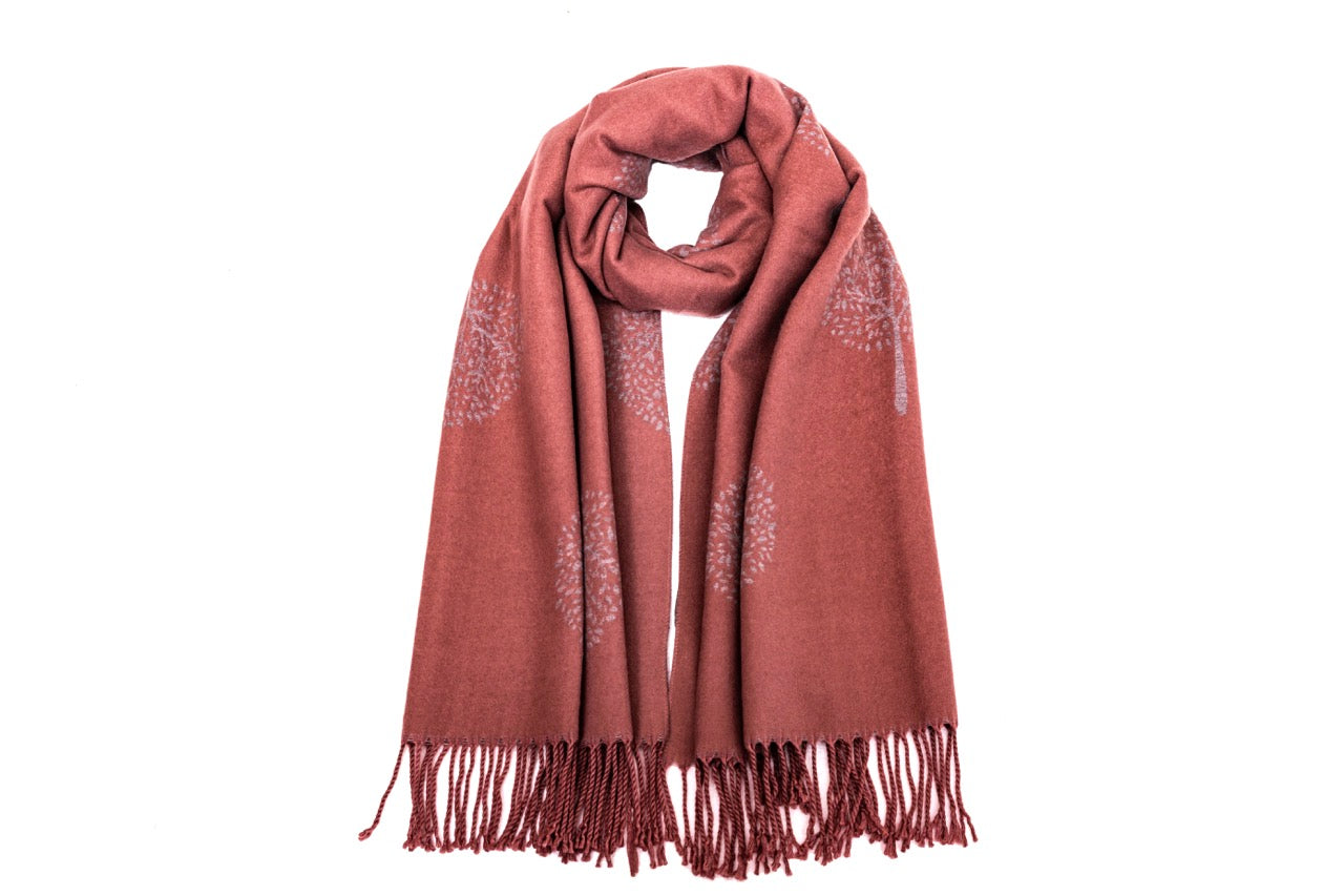 Supersoft Tree of Life Scarves (With Tassels)