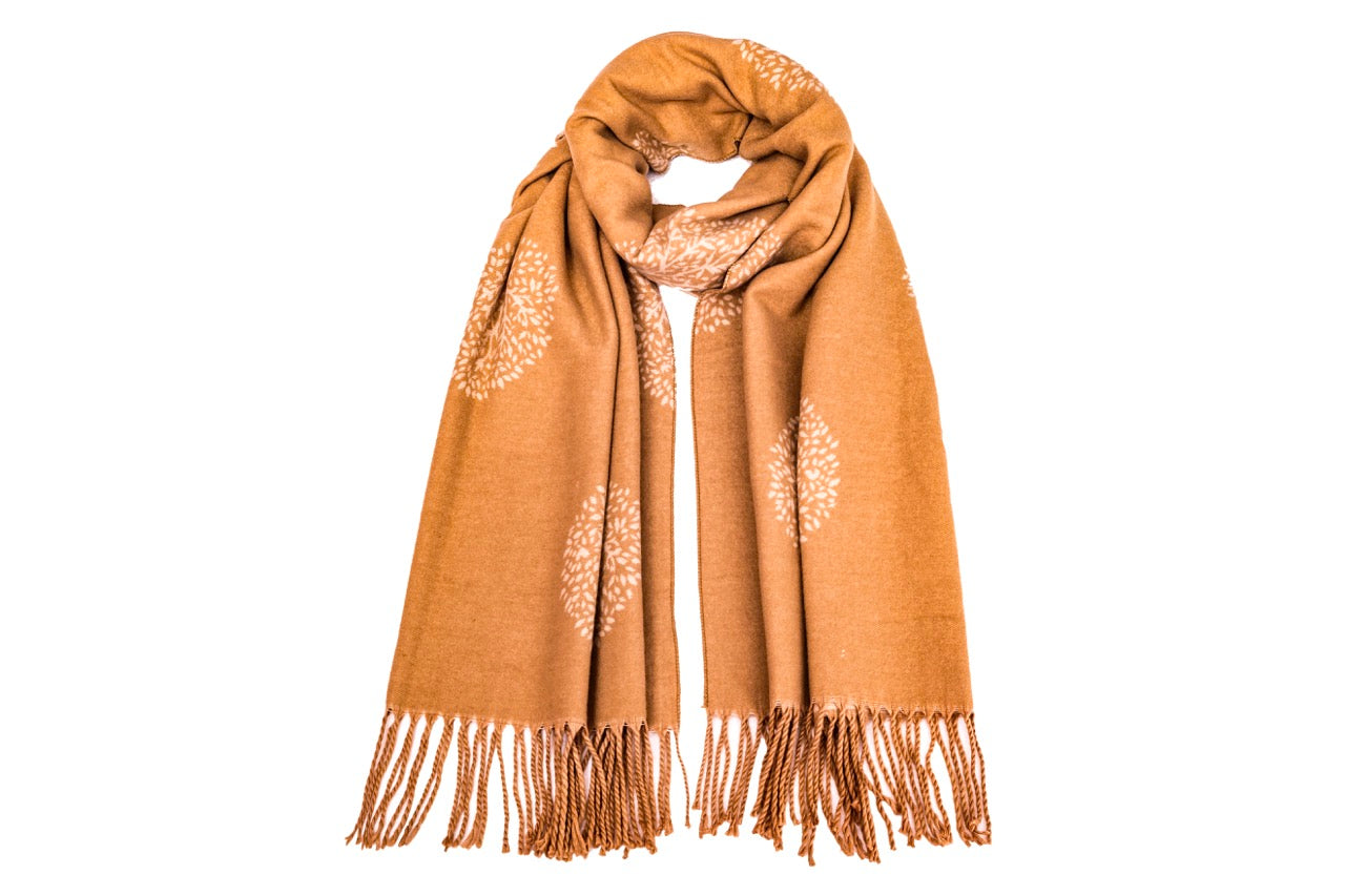 Supersoft Tree of Life Scarves (With Tassels)