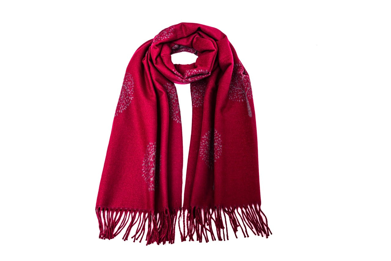 Supersoft Tree of Life Scarves (With Tassels)