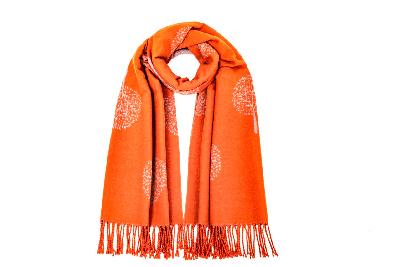 Supersoft Tree of Life Scarves (With Tassels)