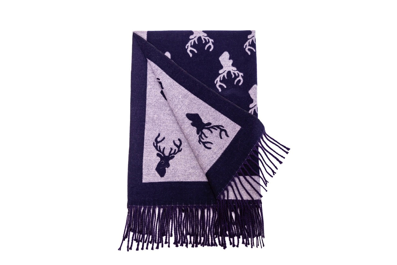 Supersoft Stag Scarves (With Tassels)