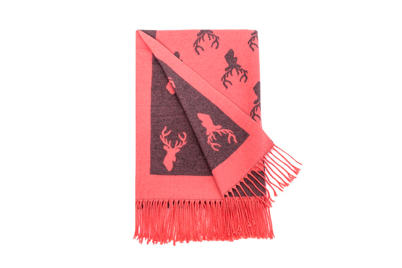 Supersoft Stag Scarves (With Tassels)