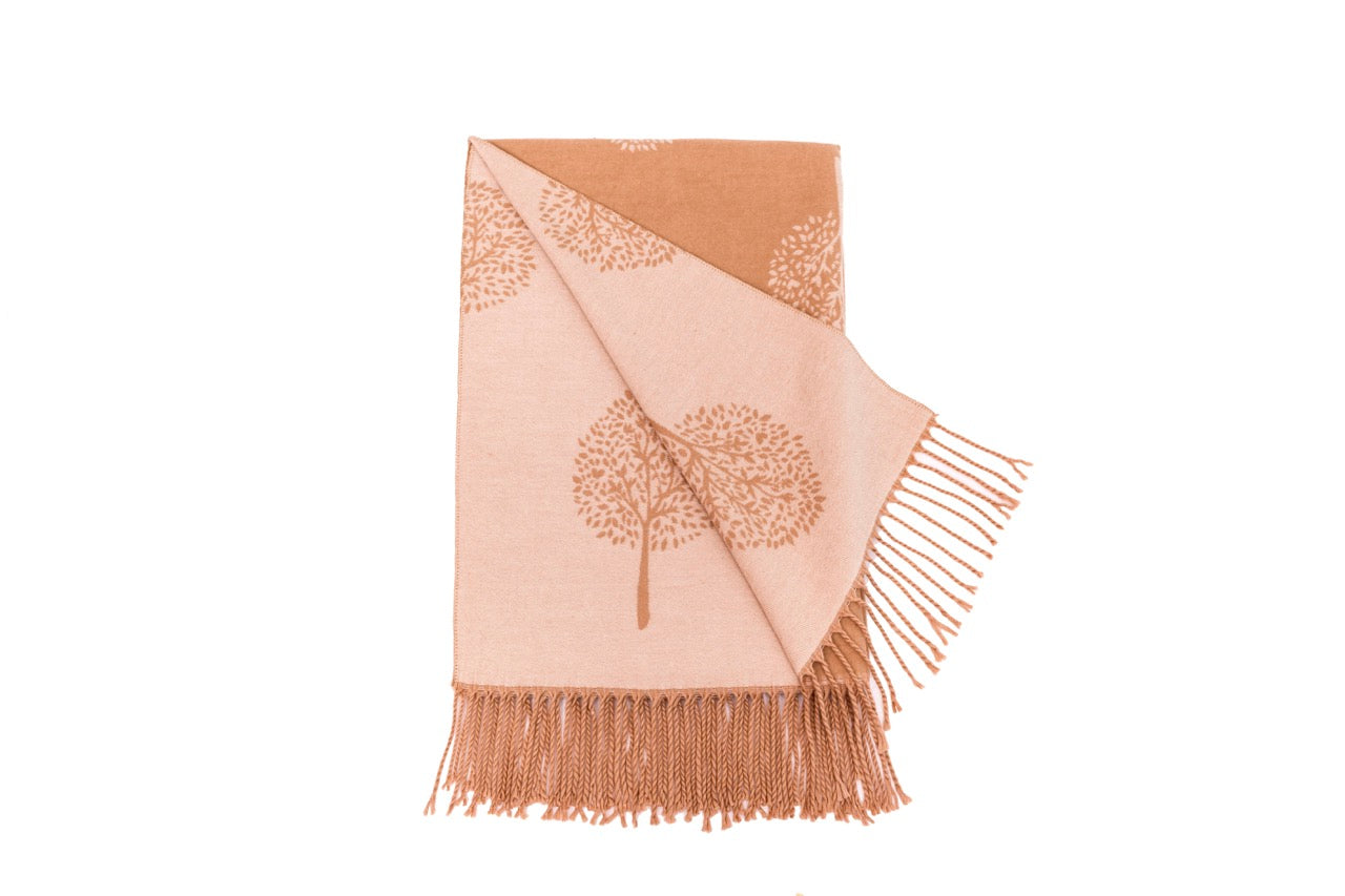 Supersoft Tree of Life Scarves (With Tassels)