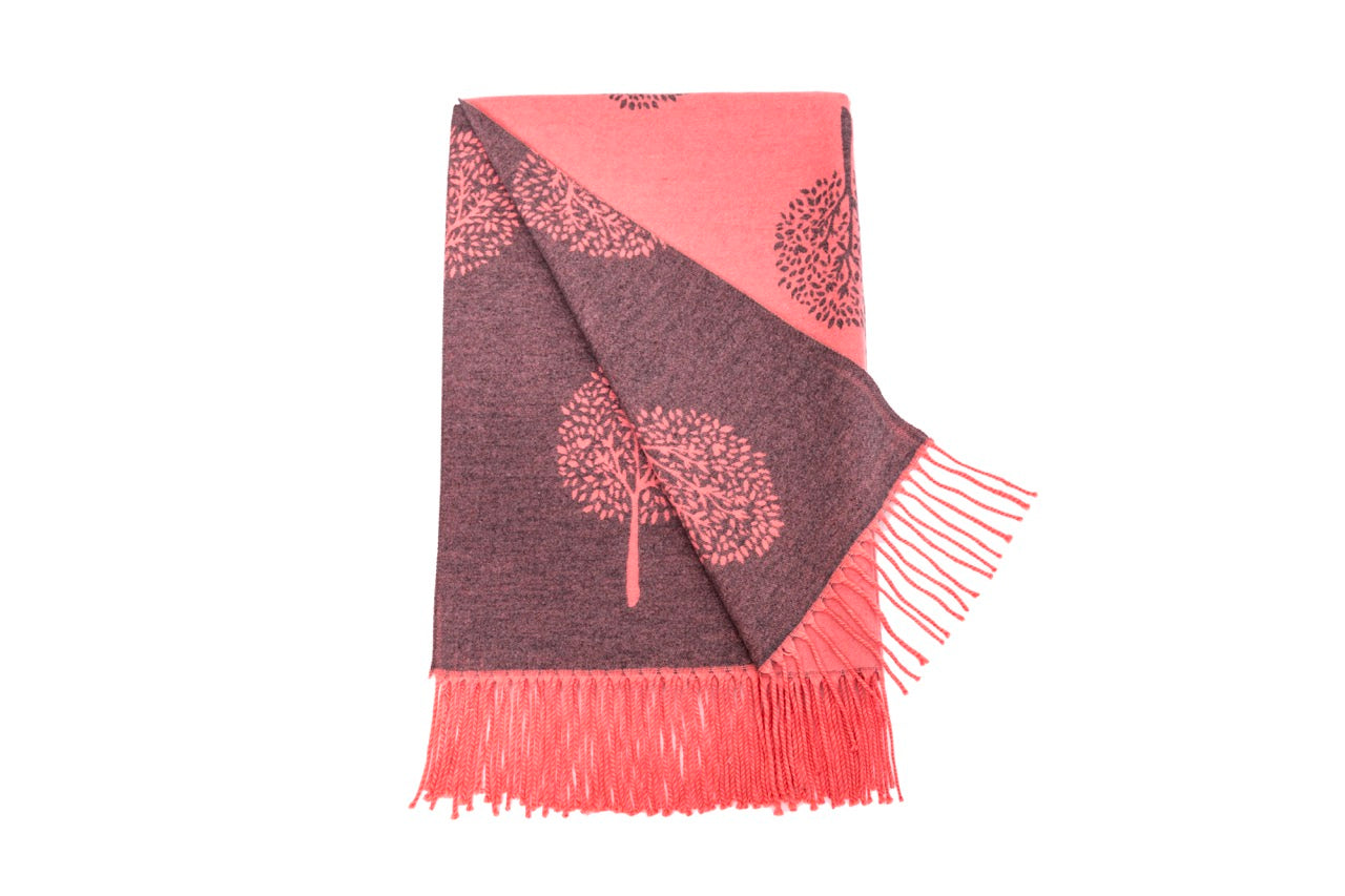 Supersoft Tree of Life Scarves (With Tassels)