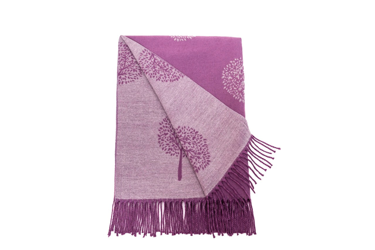 Supersoft Tree of Life Scarves (With Tassels)