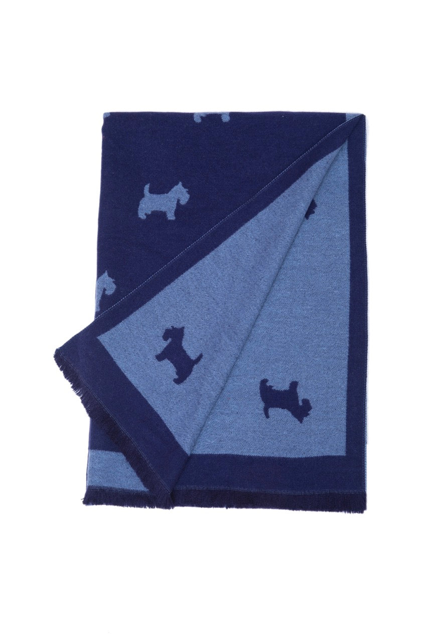 Supersoft Plain Scotty Dog Scarves