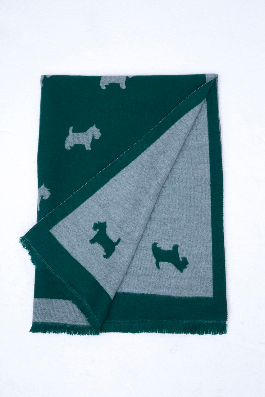 Supersoft Plain Scotty Dog Scarves