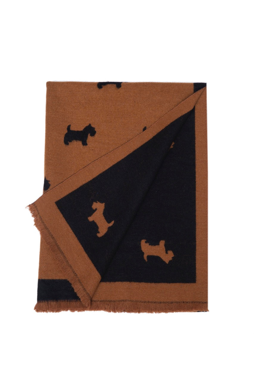 Supersoft Plain Scotty Dog Scarves