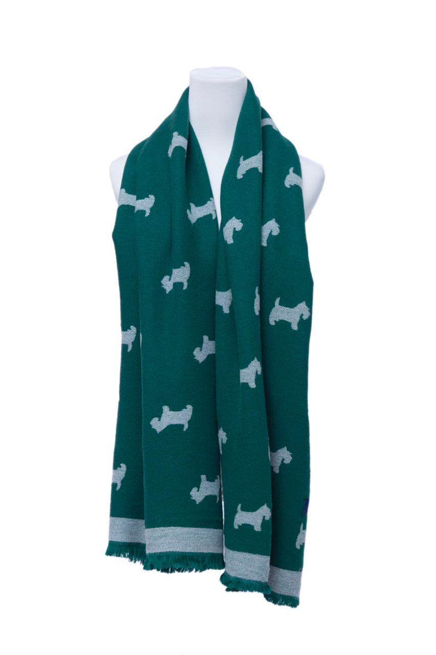 Supersoft Plain Scotty Dog Scarves