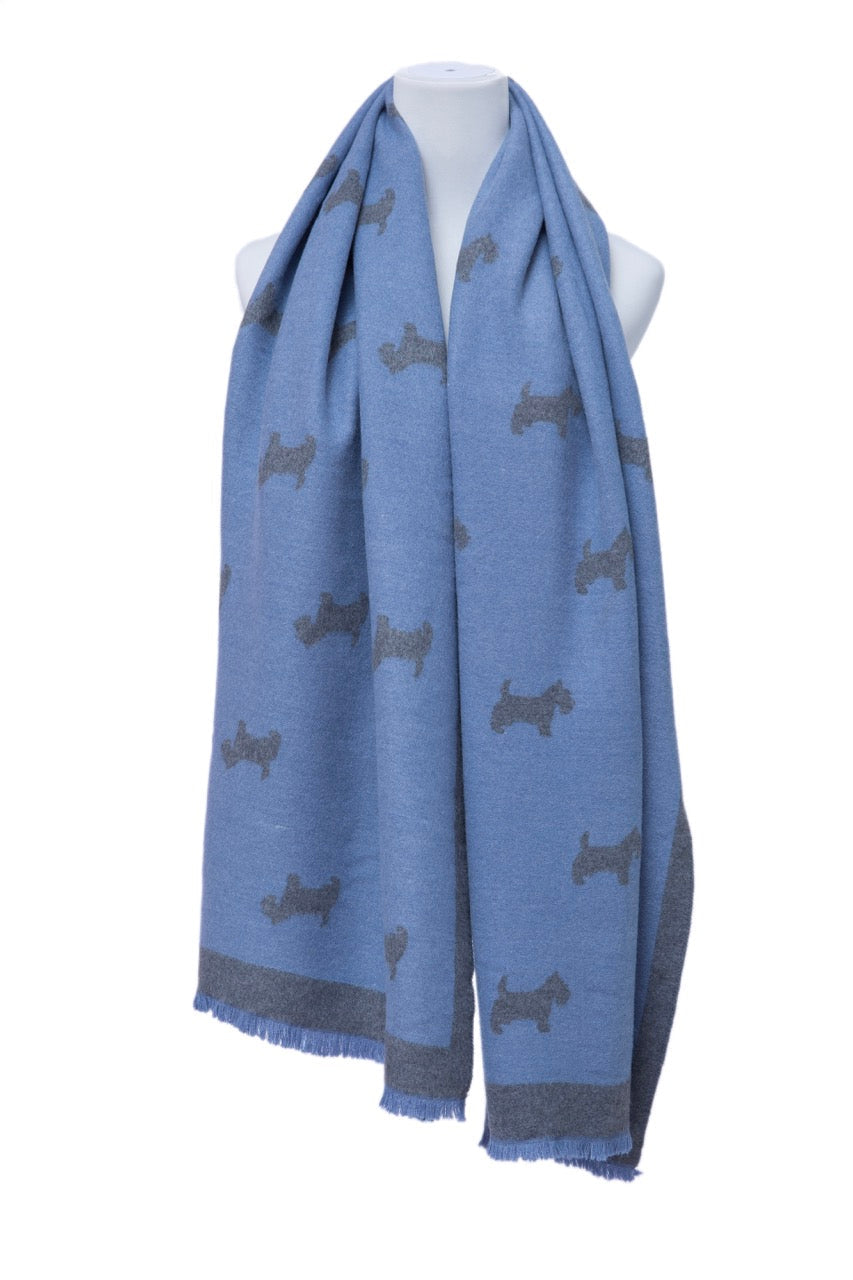 Supersoft Plain Scotty Dog Scarves