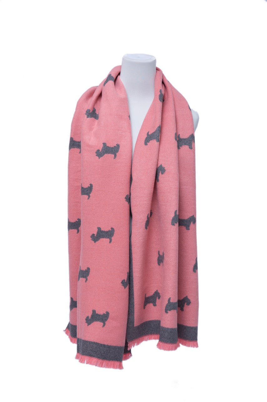 Supersoft Plain Scotty Dog Scarves