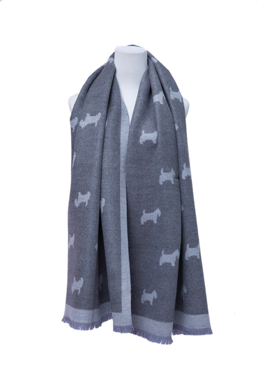 Supersoft Plain Scotty Dog Scarves