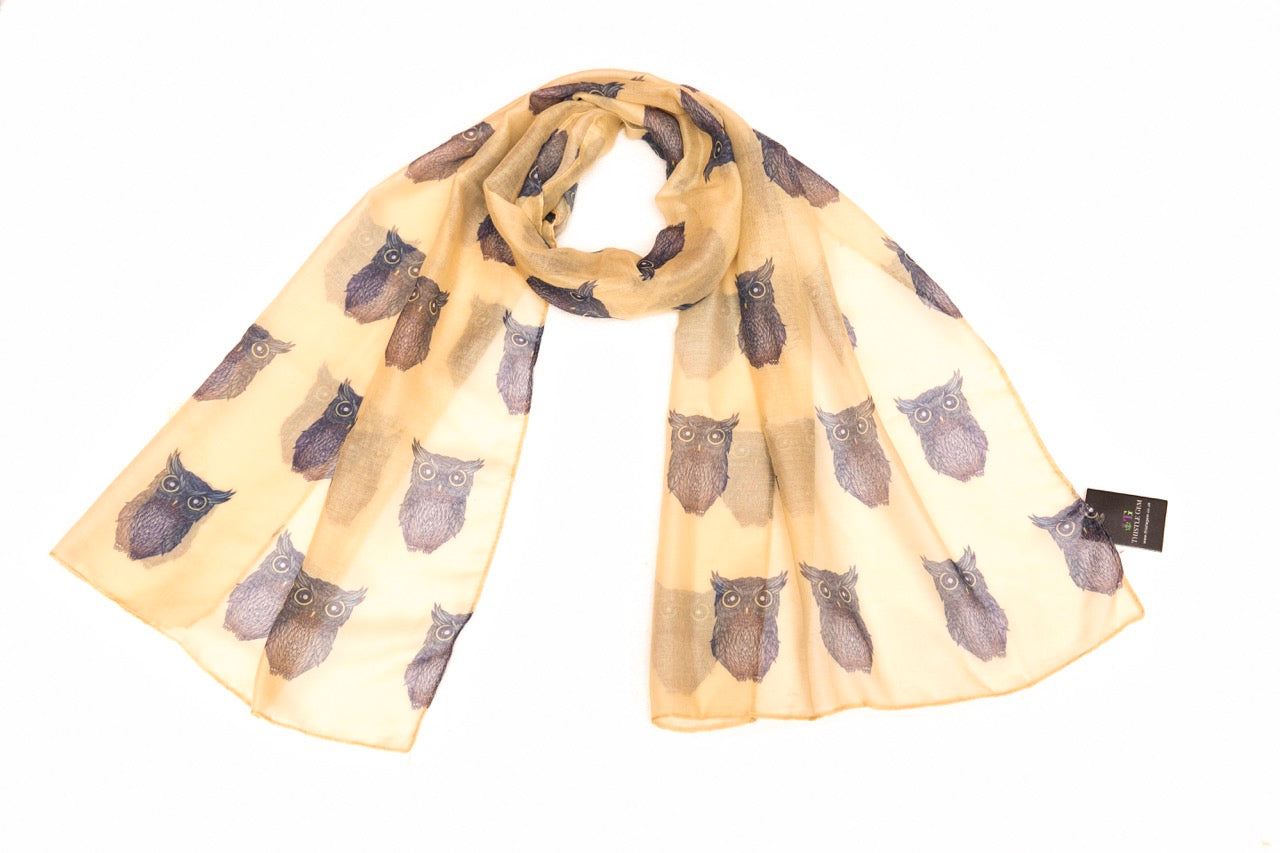 Lightweight Owl Scarves