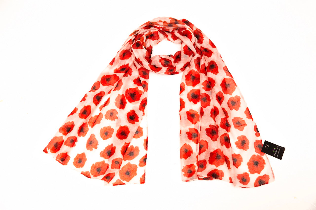 Lightweight Poppy Scarves