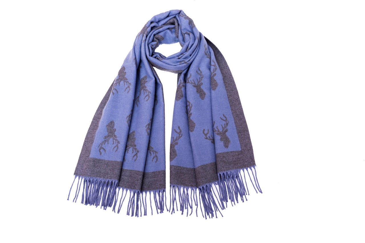 Supersoft Stag Scarves (With Tassels)