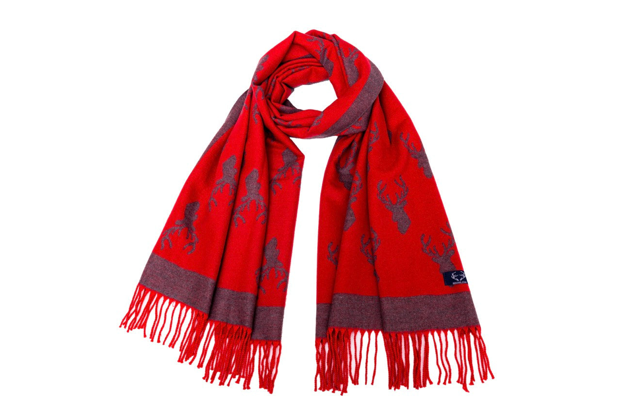 Supersoft Stag Scarves (With Tassels)