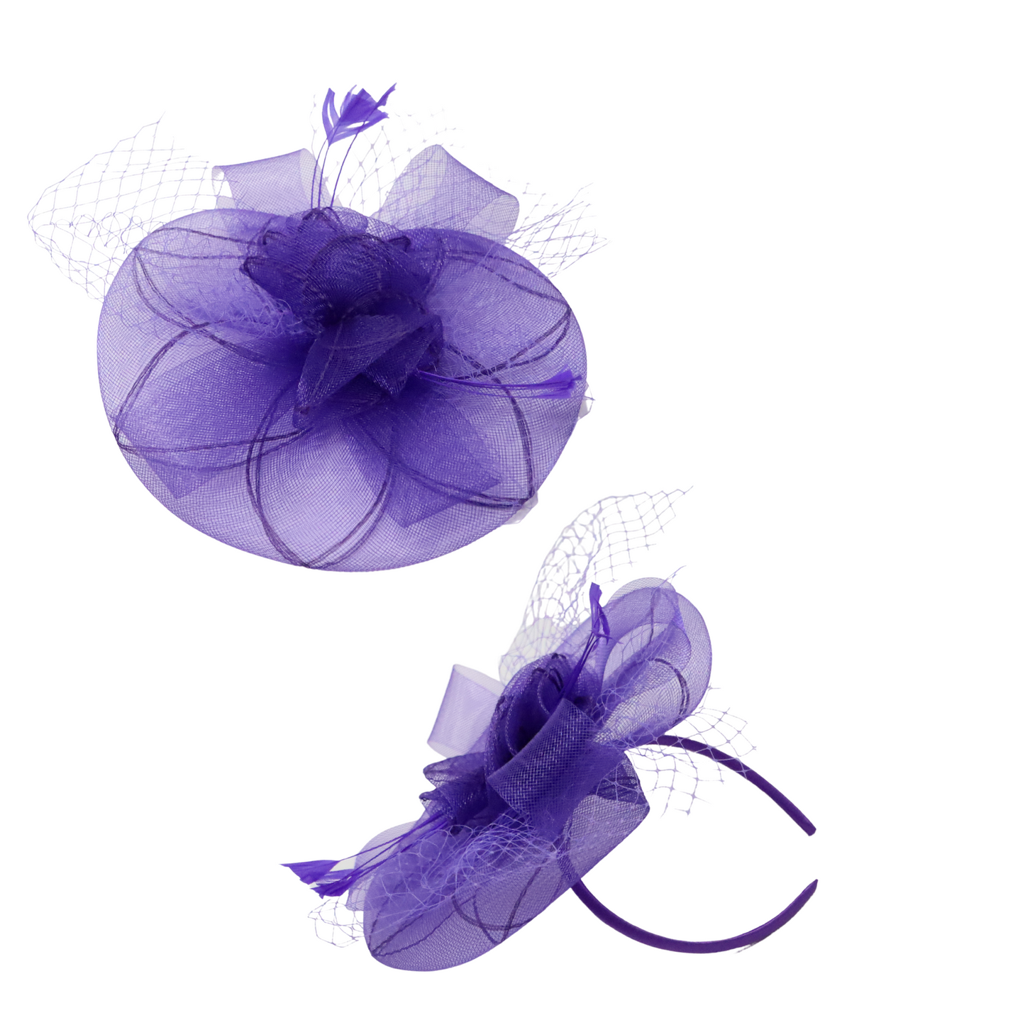 Fascinator Disk Netted Flower