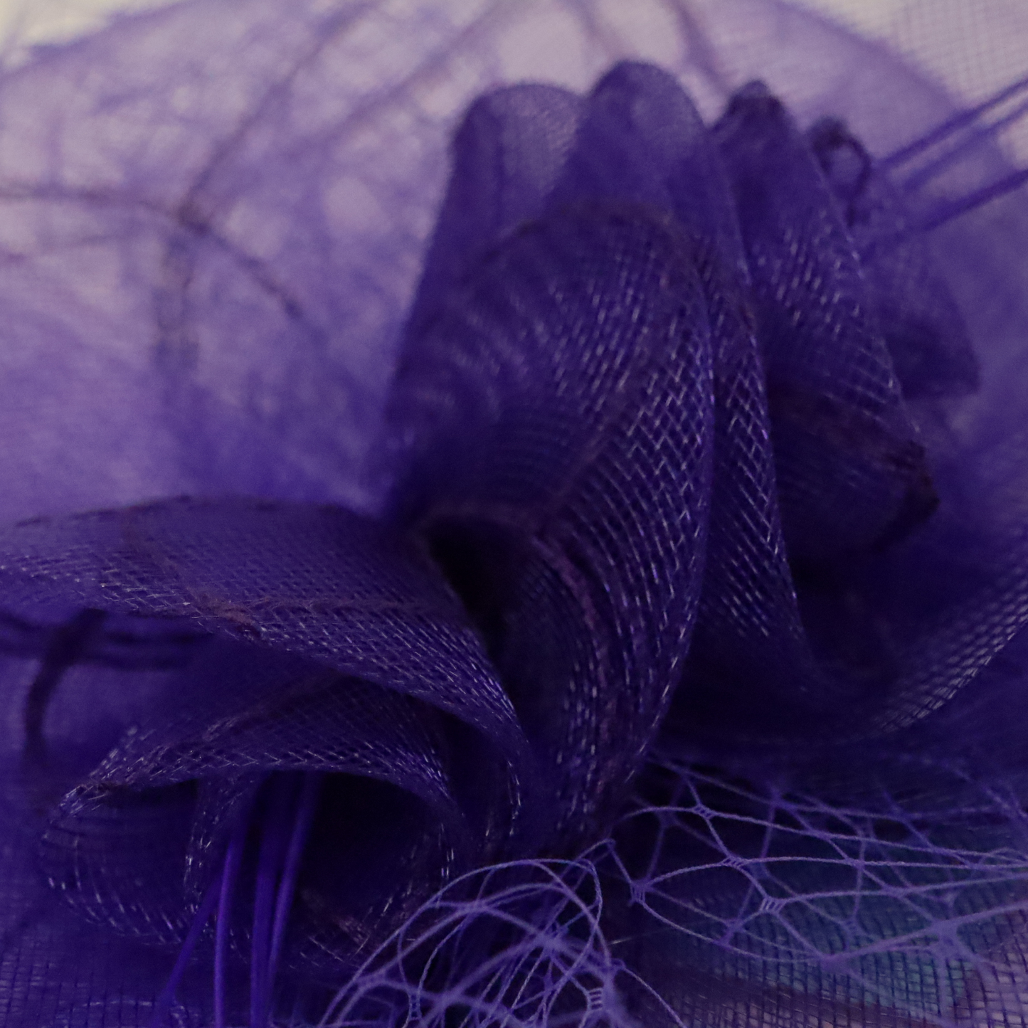 Fascinator Disk Netted Flower