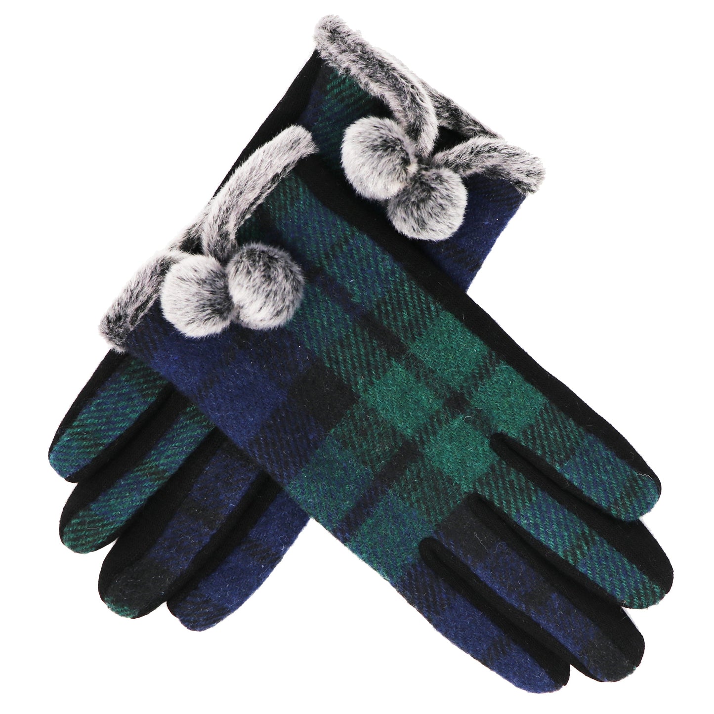 Gants Tartan Enfant, Toucher Doux et Chaud