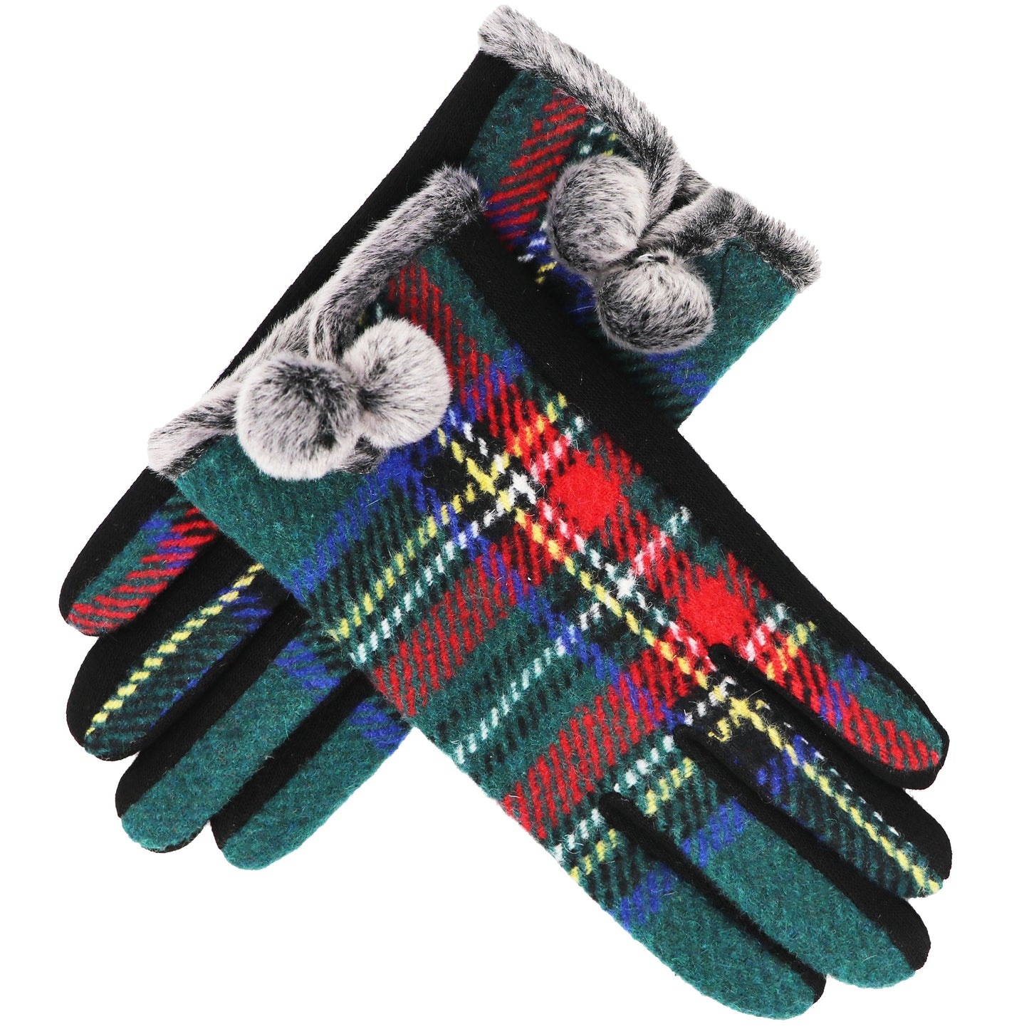 Gants Tartan Enfant, Toucher Doux et Chaud