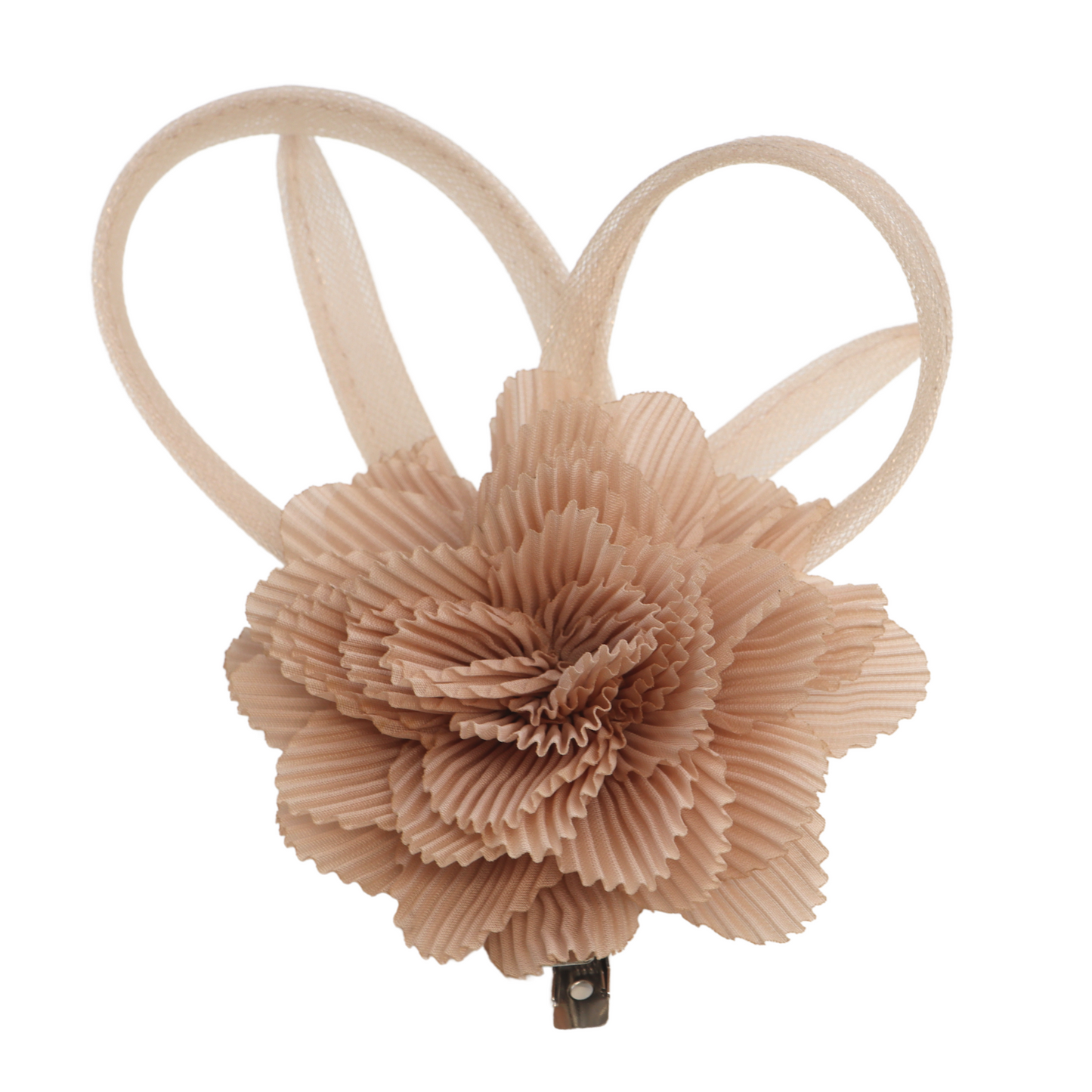 Nude fascinator With Hairclip