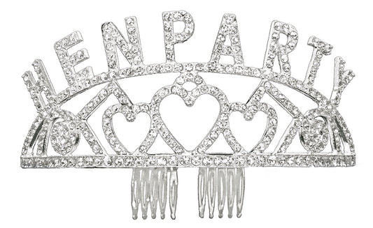 Diamanté Hen Party Tiara, One Size